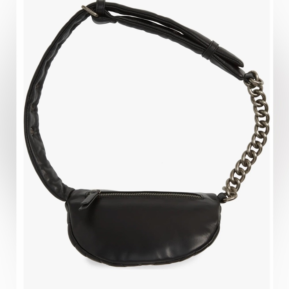 Kurt Geiger London Small Black Brixton Leather Quilt Belt Bag Bumbag Travel - Picture 16 of 16